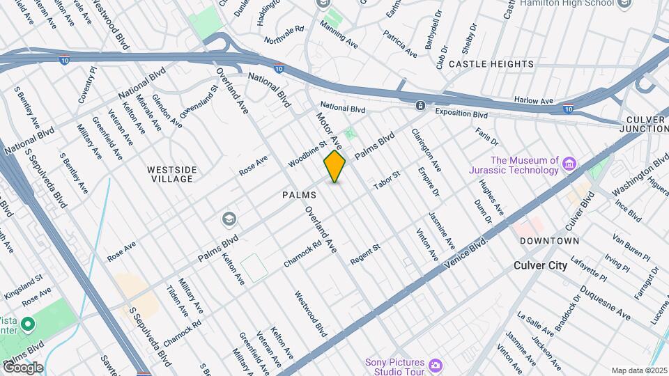 3527 Mentone Ave Mapa y Detalles de la Ubicación