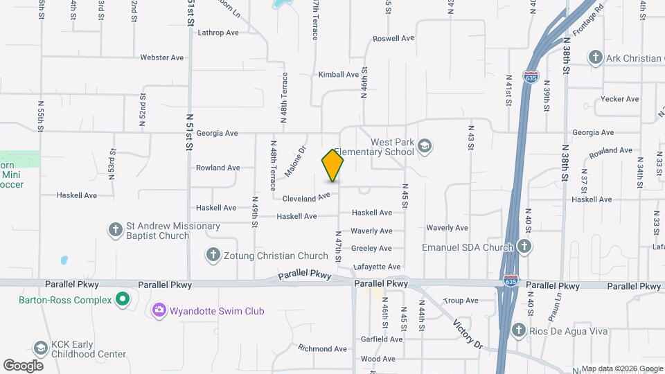 2500 N 47th St Map and Location Details