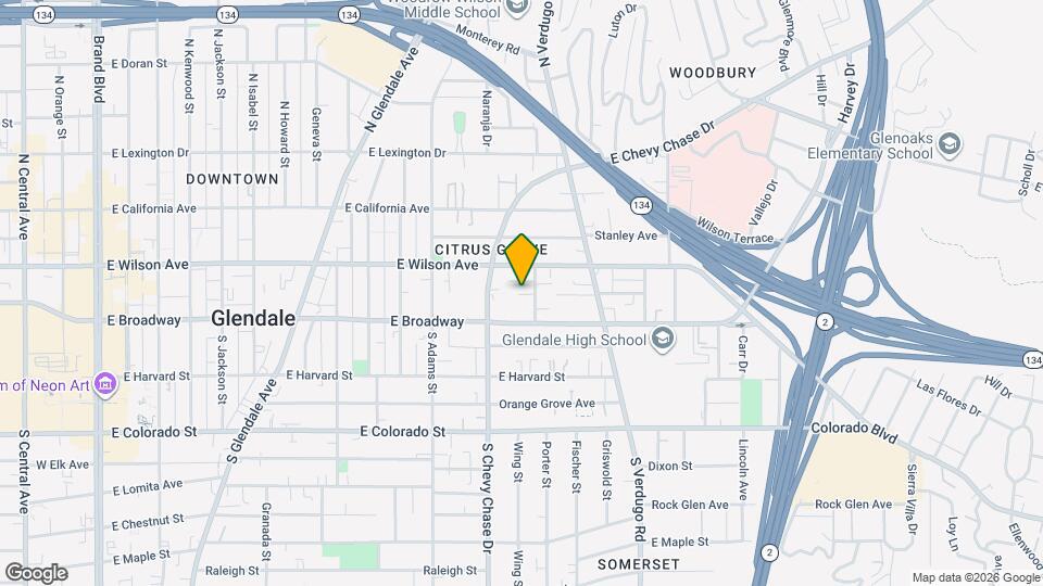 125 Olive St, Unit 103 Mapa y Detalles de la Ubicación