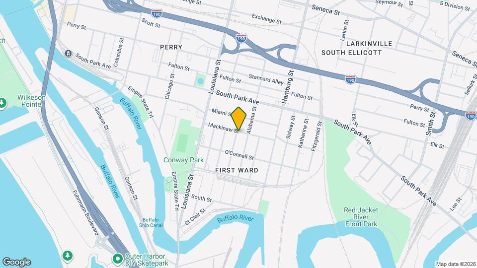 201 Mackinaw St, Unit Upper Front Mapa y Detalles de la Ubicación