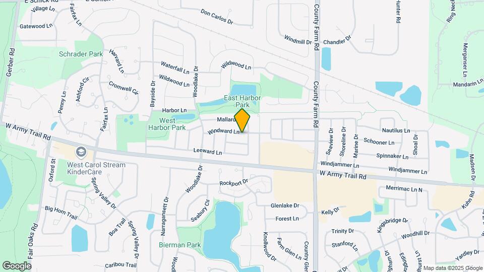 2061 Windward Ln Map and Location Details