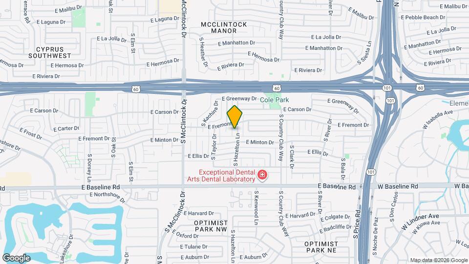 4718 S Hazelton Ln Mapa y Detalles de la Ubicación