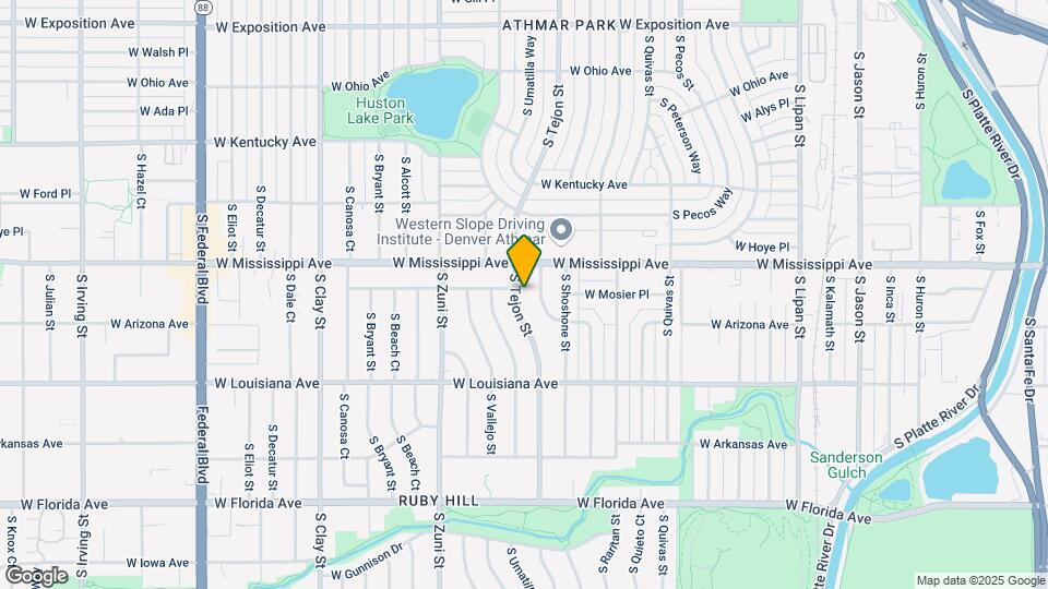 1140 S Tejon St Map and Location Details