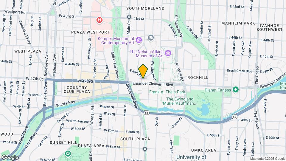 218-220 Brush Creek Blvd Map and Location Details