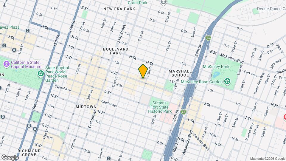 2427 J St Map and Location Details