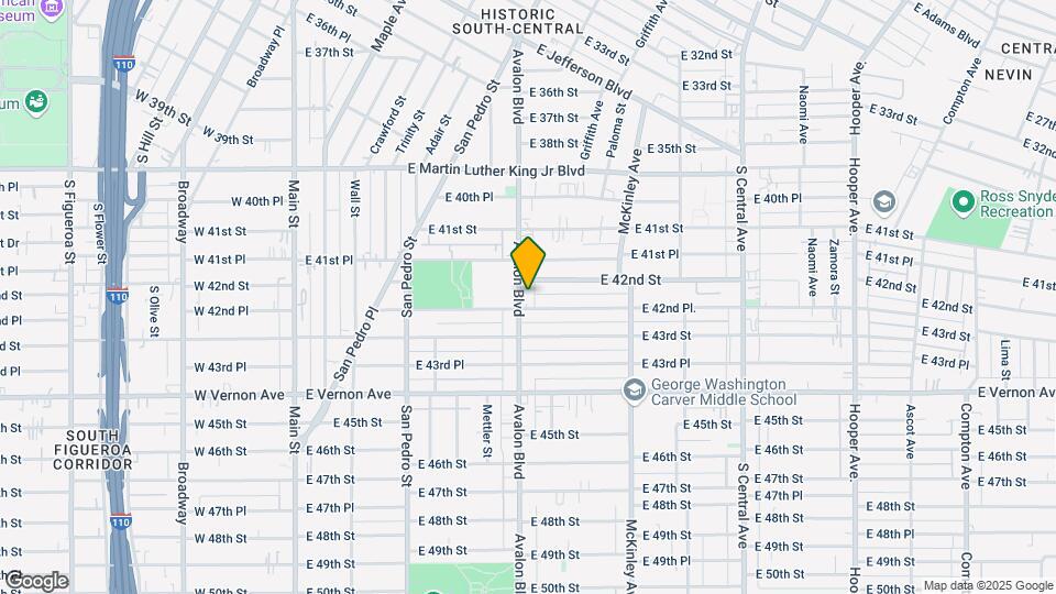 4214 Avalon Blvd Mapa y Detalles de la Ubicación