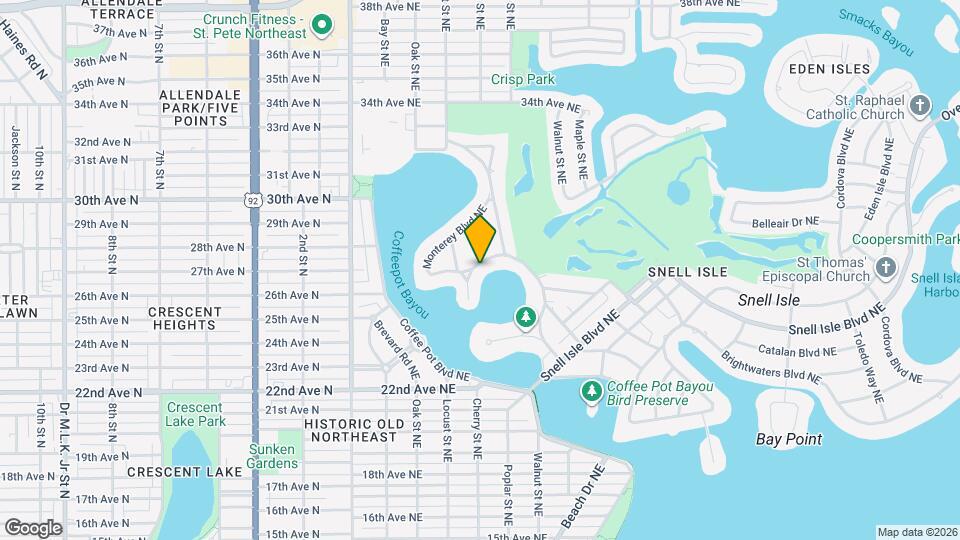 838 Monterey Blvd NE Map and Location Details