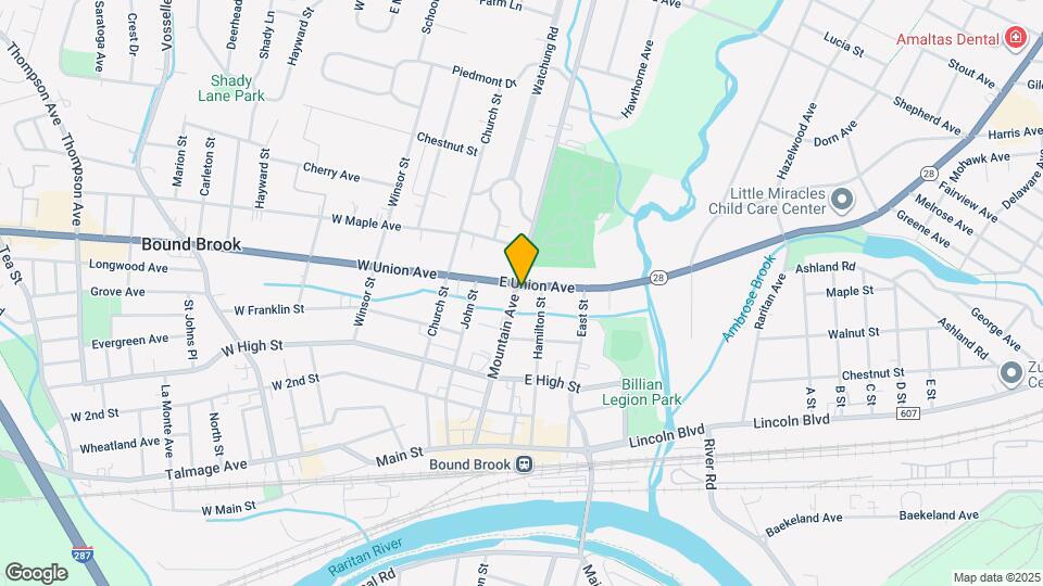 200 E Union Ave, Unit Bound Brook Mapa y Detalles de la Ubicación