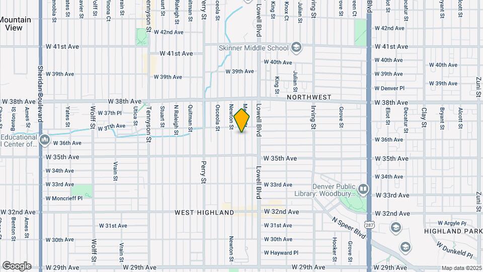 3615 Meade St Map and Location Details