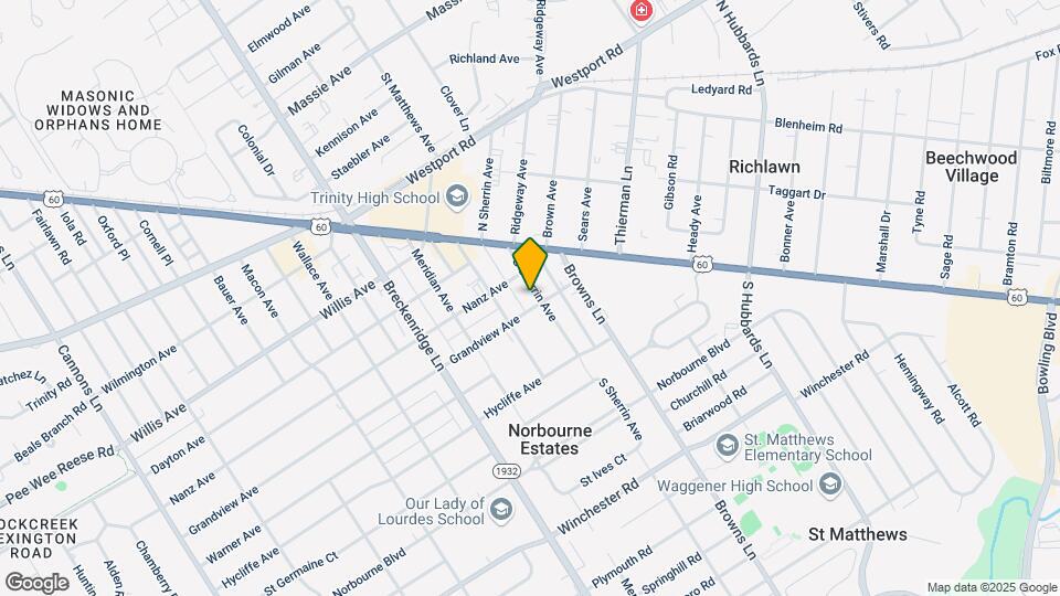 126 S Sherrin Ave Mapa y Detalles de la Ubicación