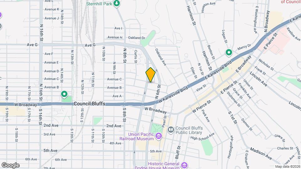 621 Mill St Map and Location Details