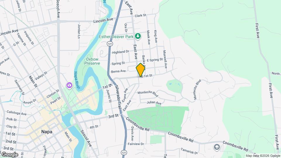 1186 East Ave Map and Location Details