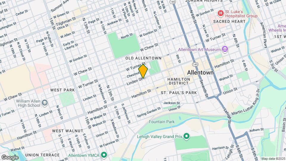 1036 Linden St Mapa y Detalles de la Ubicación