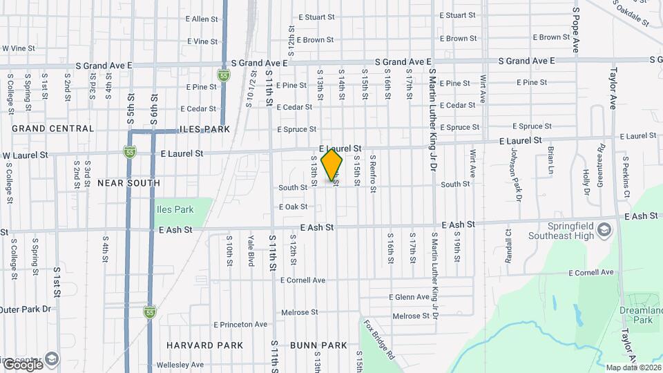 1329 South St Map and Location Details