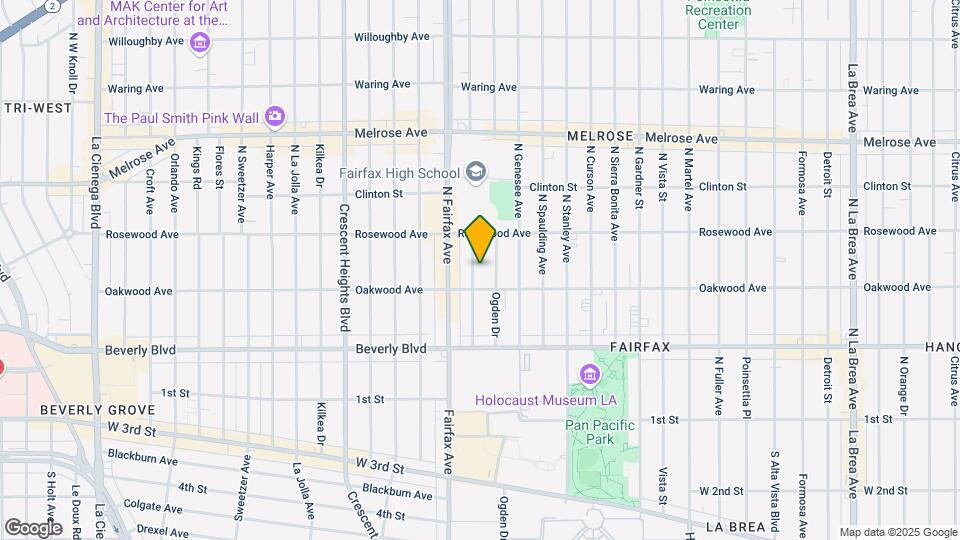 424 N Orange Grove Ave Mapa y Detalles de la Ubicación