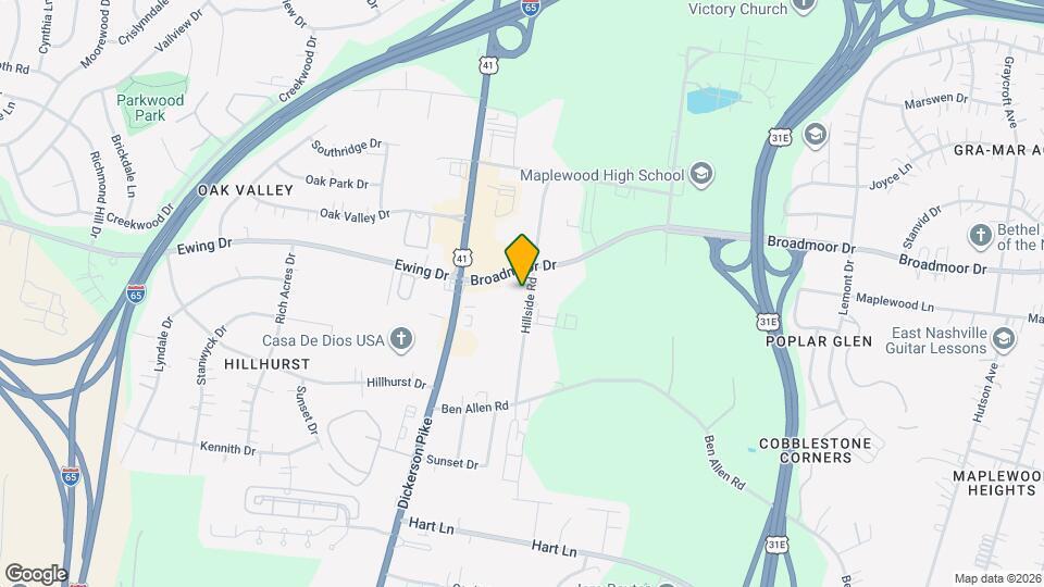 3056 Hillside Rd Map and Location Details