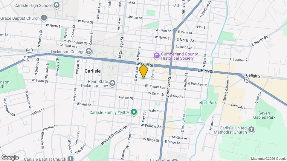 136 W Pomfret St Map and Location Details