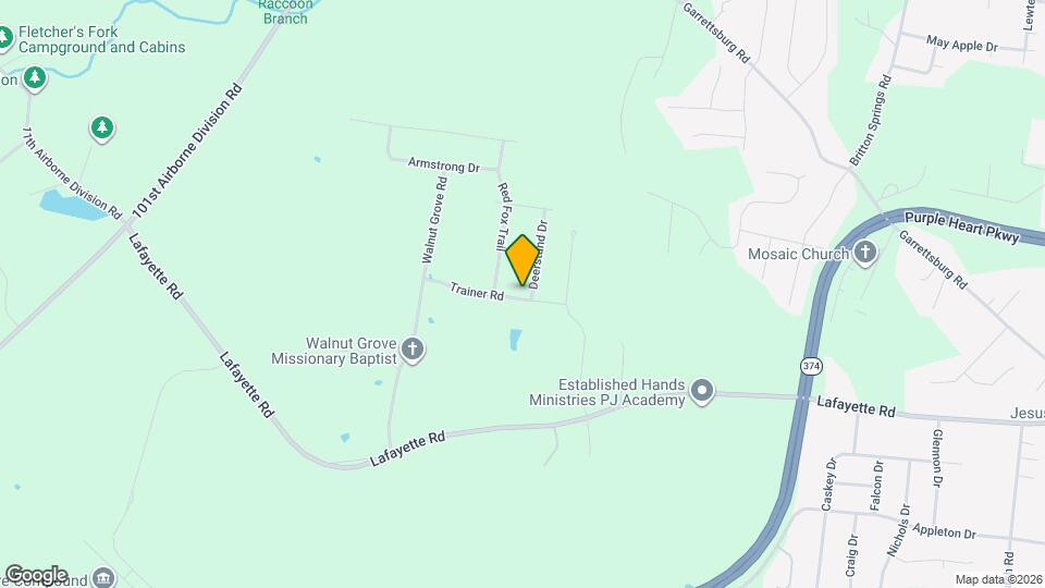 1487 Trainer Rd Map and Location Details