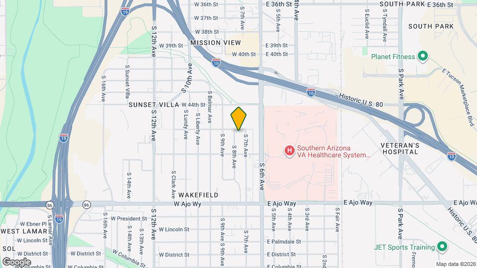 3515 S 8th Ave, Unit A Mapa y Detalles de la Ubicación