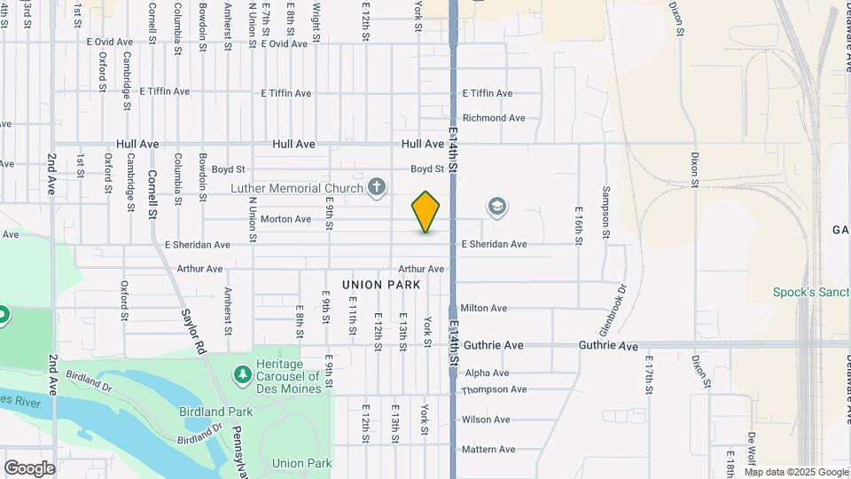 1332 E Sheridan Ave Map and Location Details