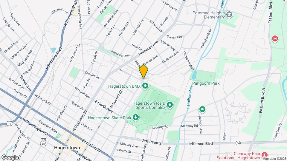 702 N Mulberry St Map and Location Details