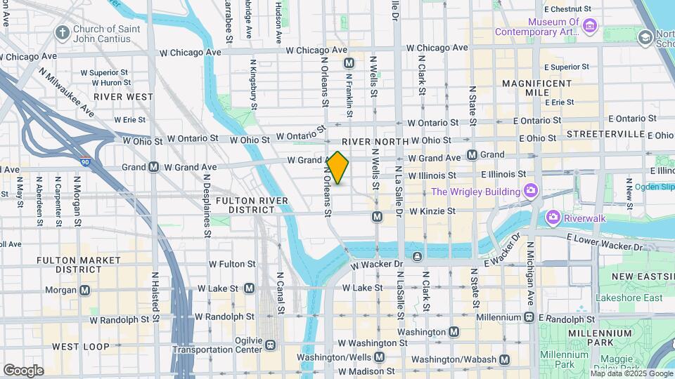 310 W Hubbard St Map and Location Details