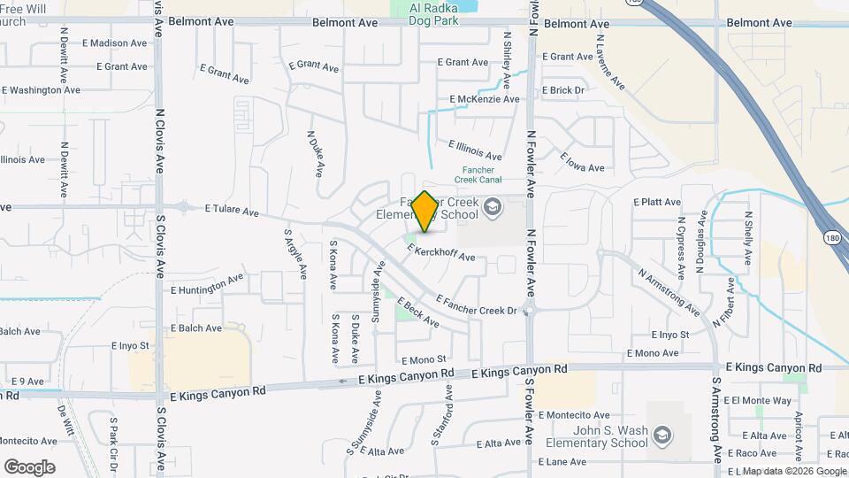 5886 E Fillmore Ave Map and Location Details