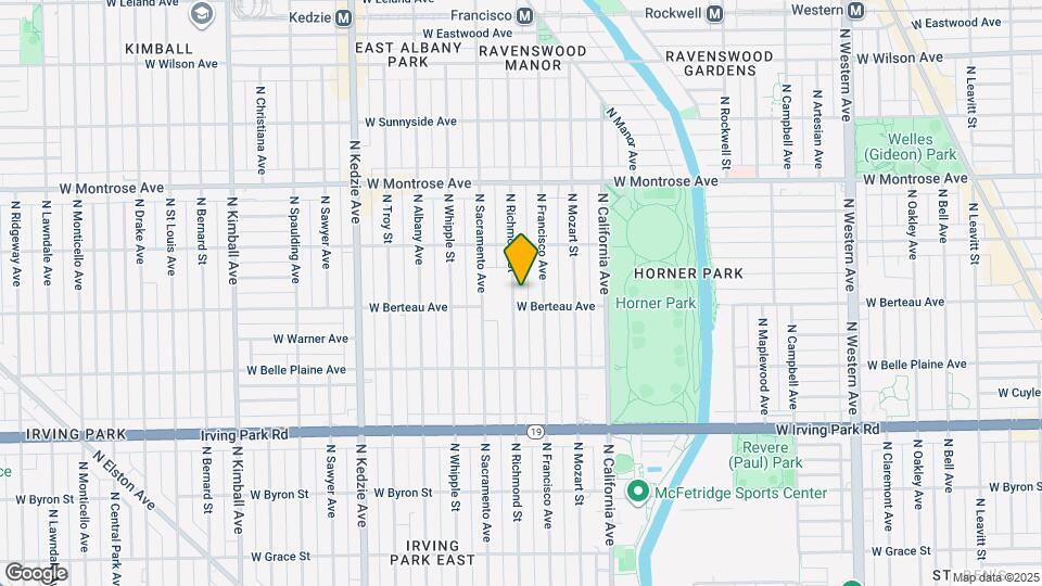 4213 N Richmond St Map and Location Details
