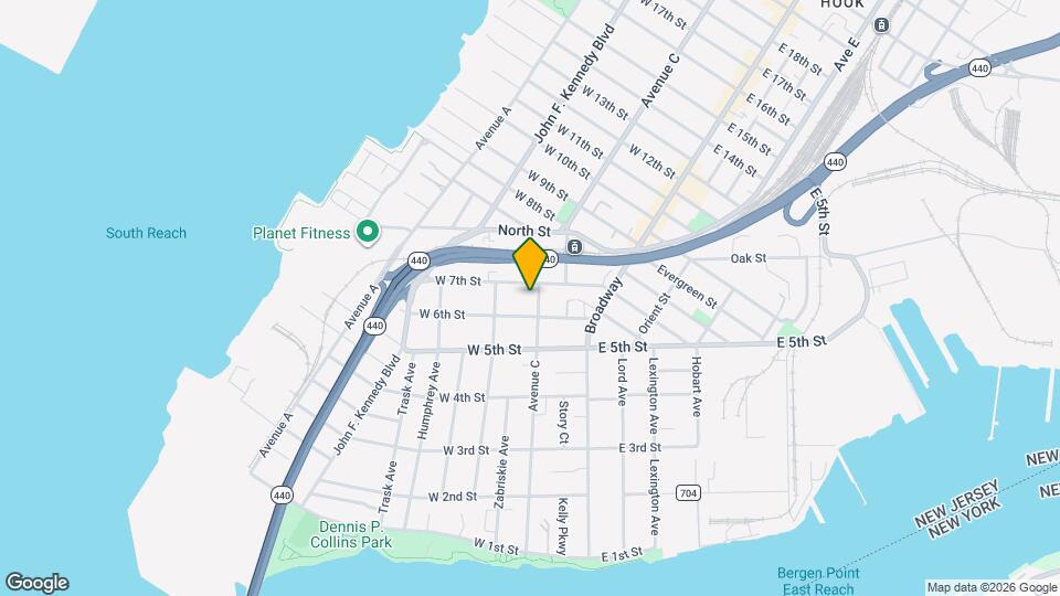 187 Avenue C Map and Location Details