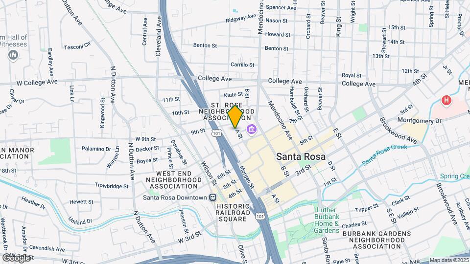 525 A St Mapa y Detalles de la Ubicación