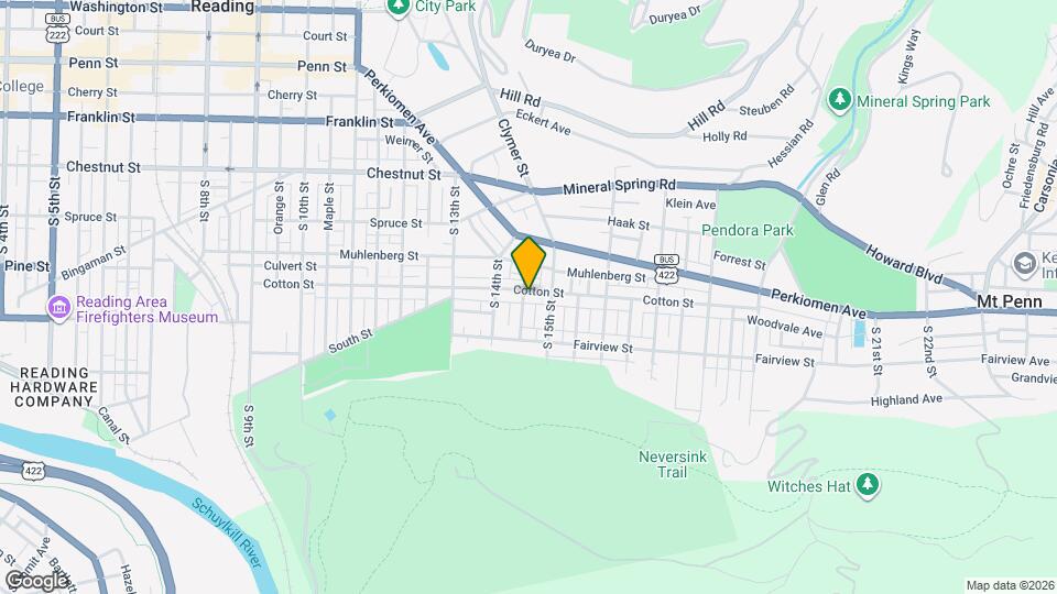 1440 Cotton St Map and Location Details