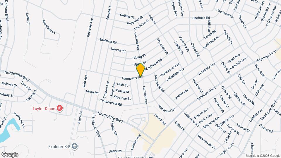 4453 Lamson Ave Mapa y Detalles de la Ubicación