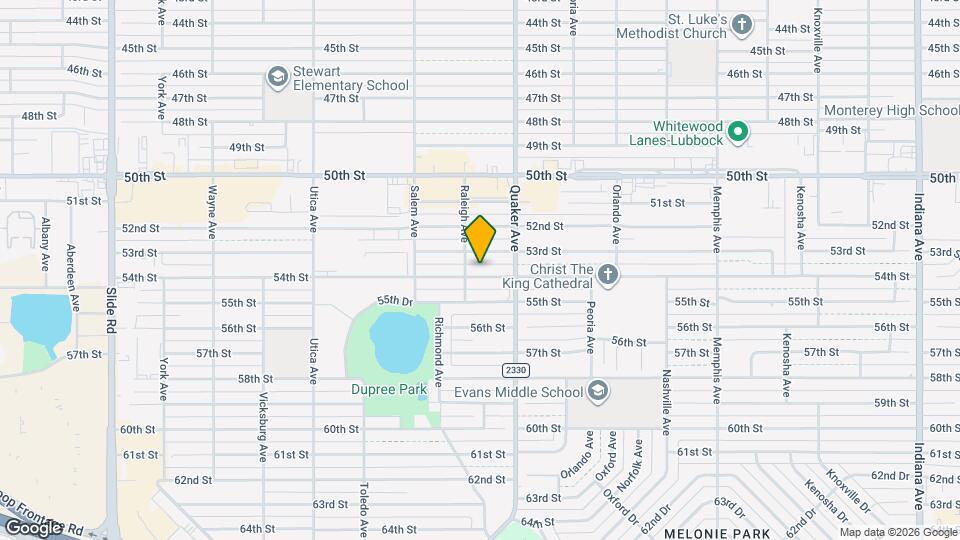 4414 54th St Mapa y Detalles de la Ubicación