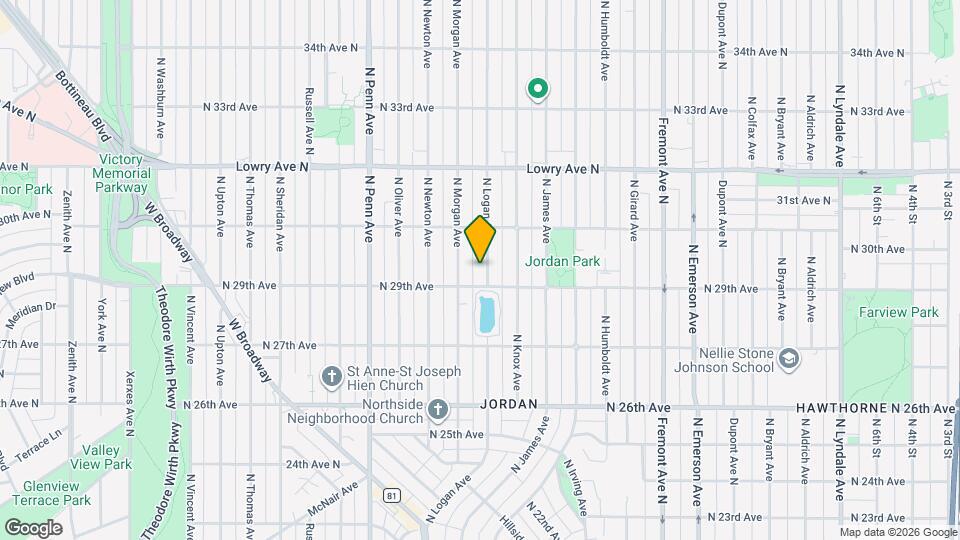 2915 N Logan Ave Mapa y Detalles de la Ubicación