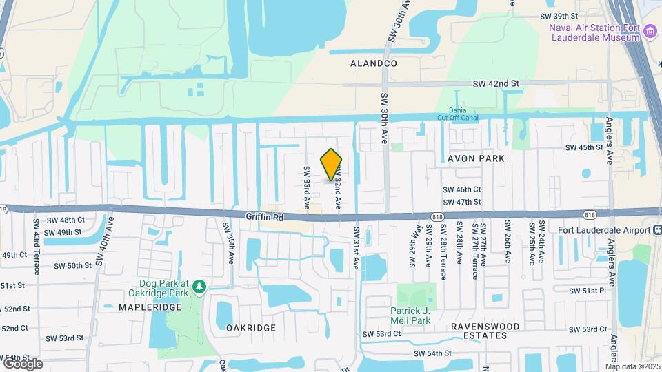 4661 SW 32nd Ave Map and Location Details