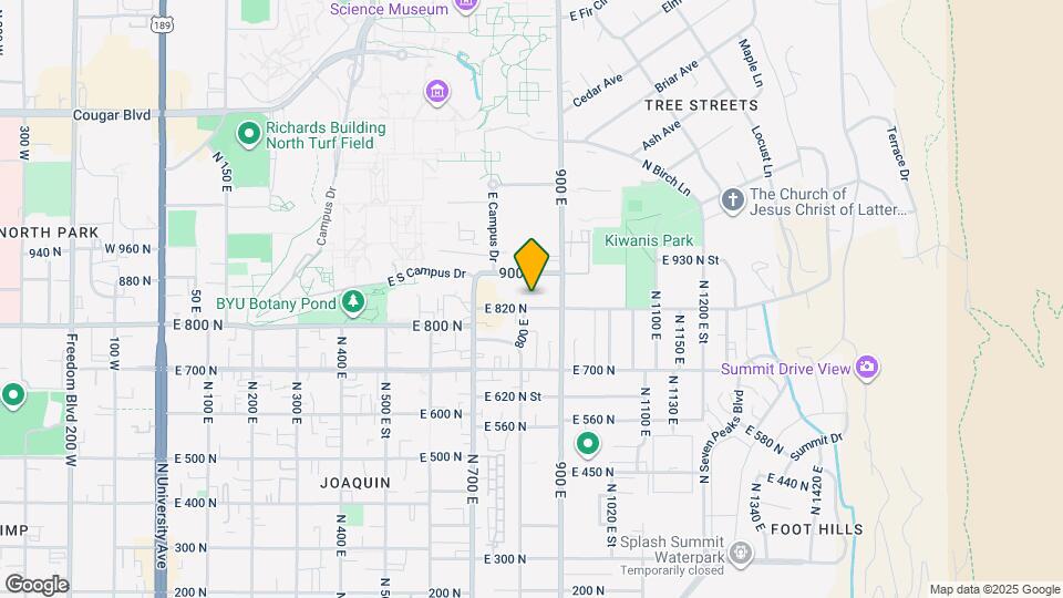 825 E 820 N Map and Location Details