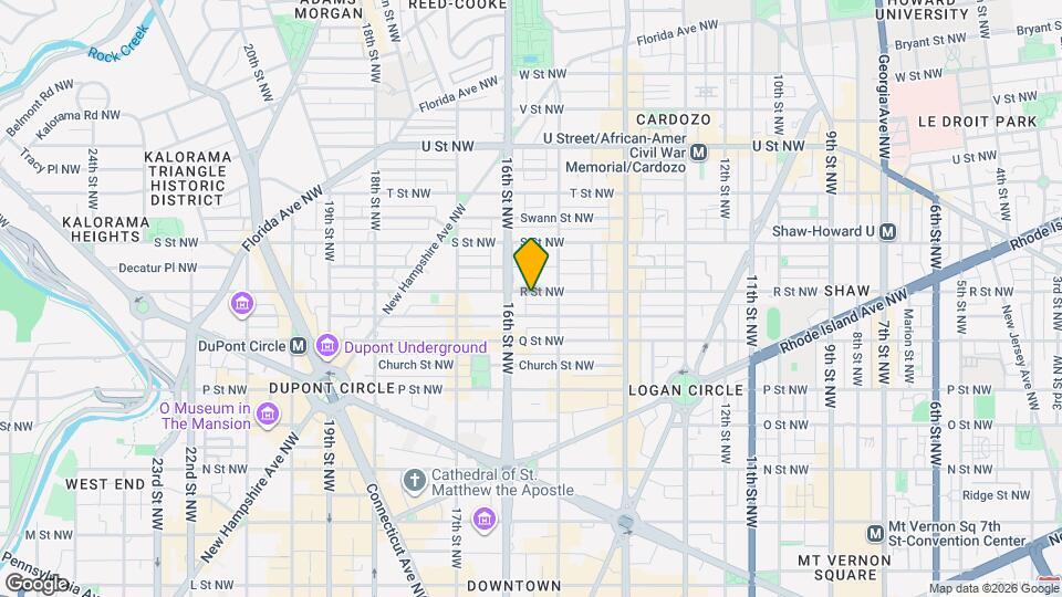 1518 R St NW Mapa y Detalles de la Ubicación