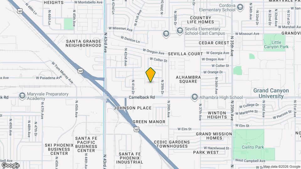 5041 N 40th Ave Map and Location Details