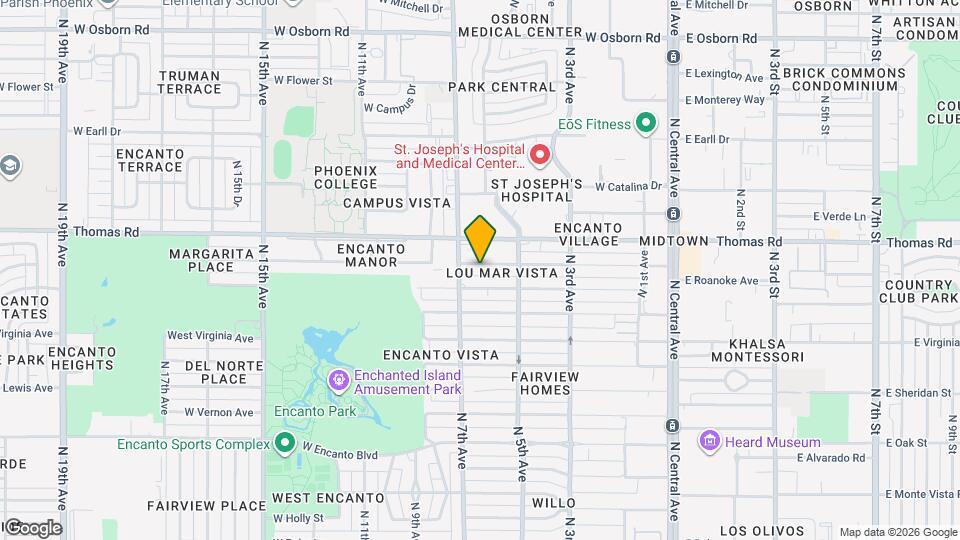 535 W Edgemont Ave Mapa y Detalles de la Ubicación