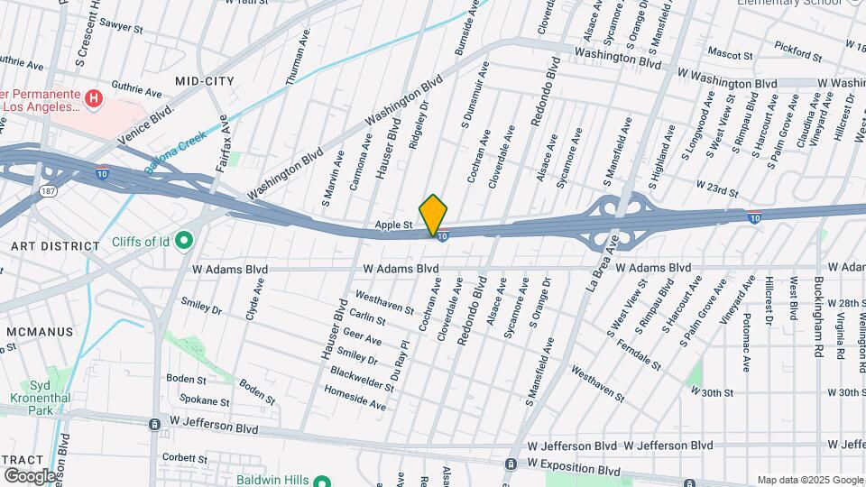 2522 S Dunsmuir Ave Mapa y Detalles de la Ubicación