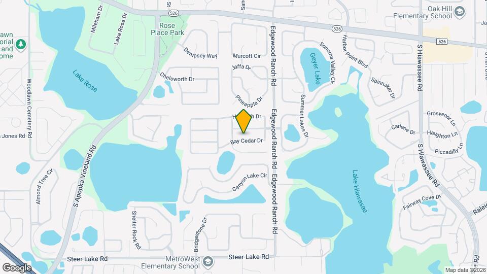 7811 Bay Cedar Dr Map and Location Details