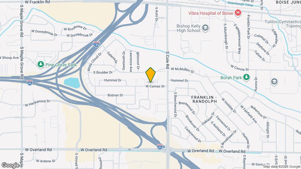 7590 W Camas St Map and Location Details