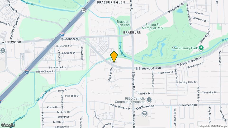 Braeswood Atrium Condos Map and Location Details