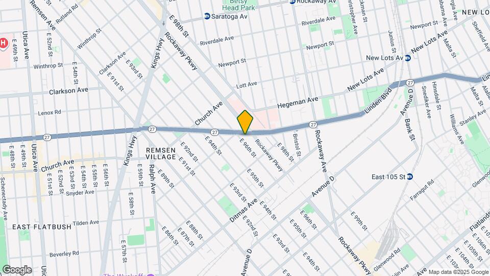 609 E 96th St Map and Location Details