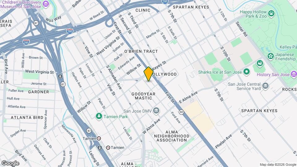 1160 Sherman St Mapa y Detalles de la Ubicación