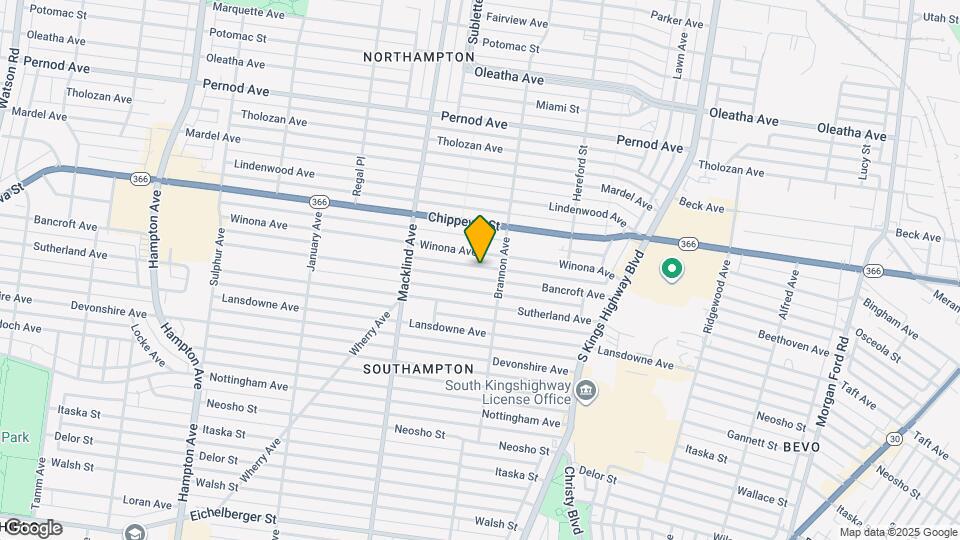 5225 Bancroft Ave, Unit 1W Mapa y Detalles de la Ubicación