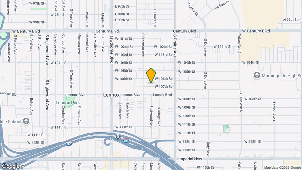 4131 W 107th St Mapa y Detalles de la Ubicación