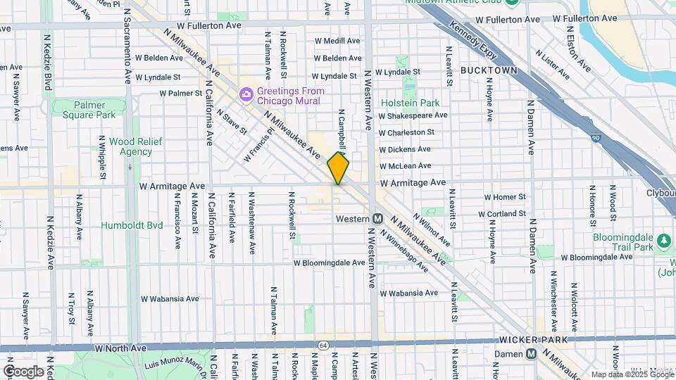 2455 W Armitage Ave Map and Location Details