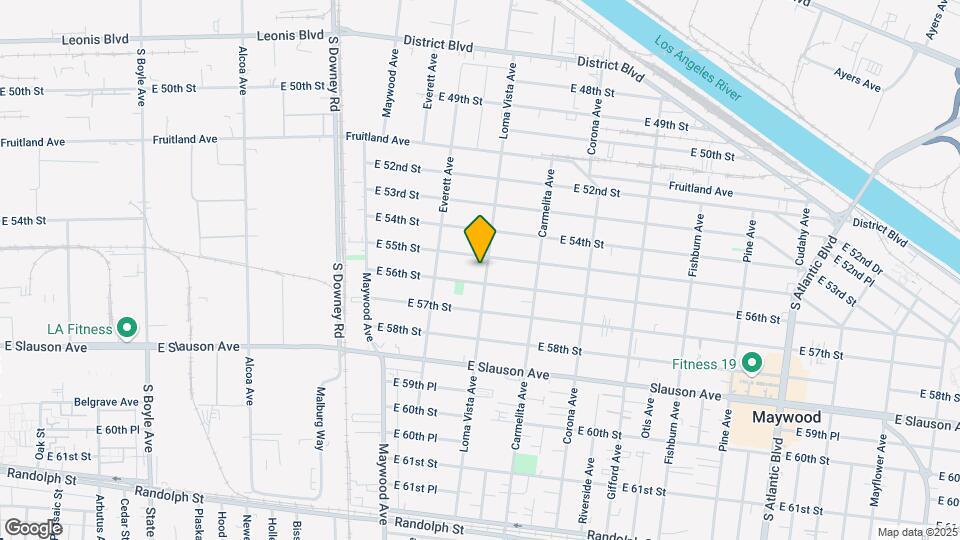 5517 Loma Vista Ave Map and Location Details
