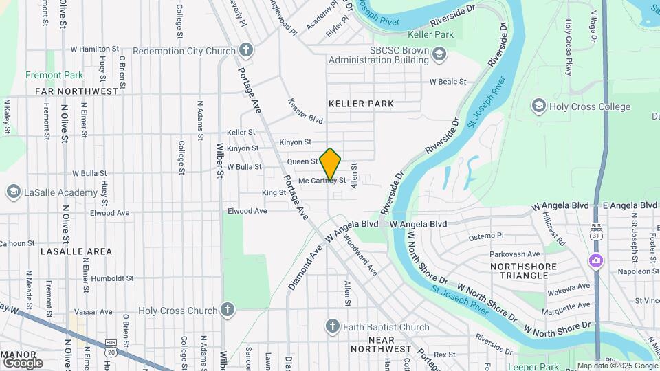 1428 Kessler Blvd Map and Location Details